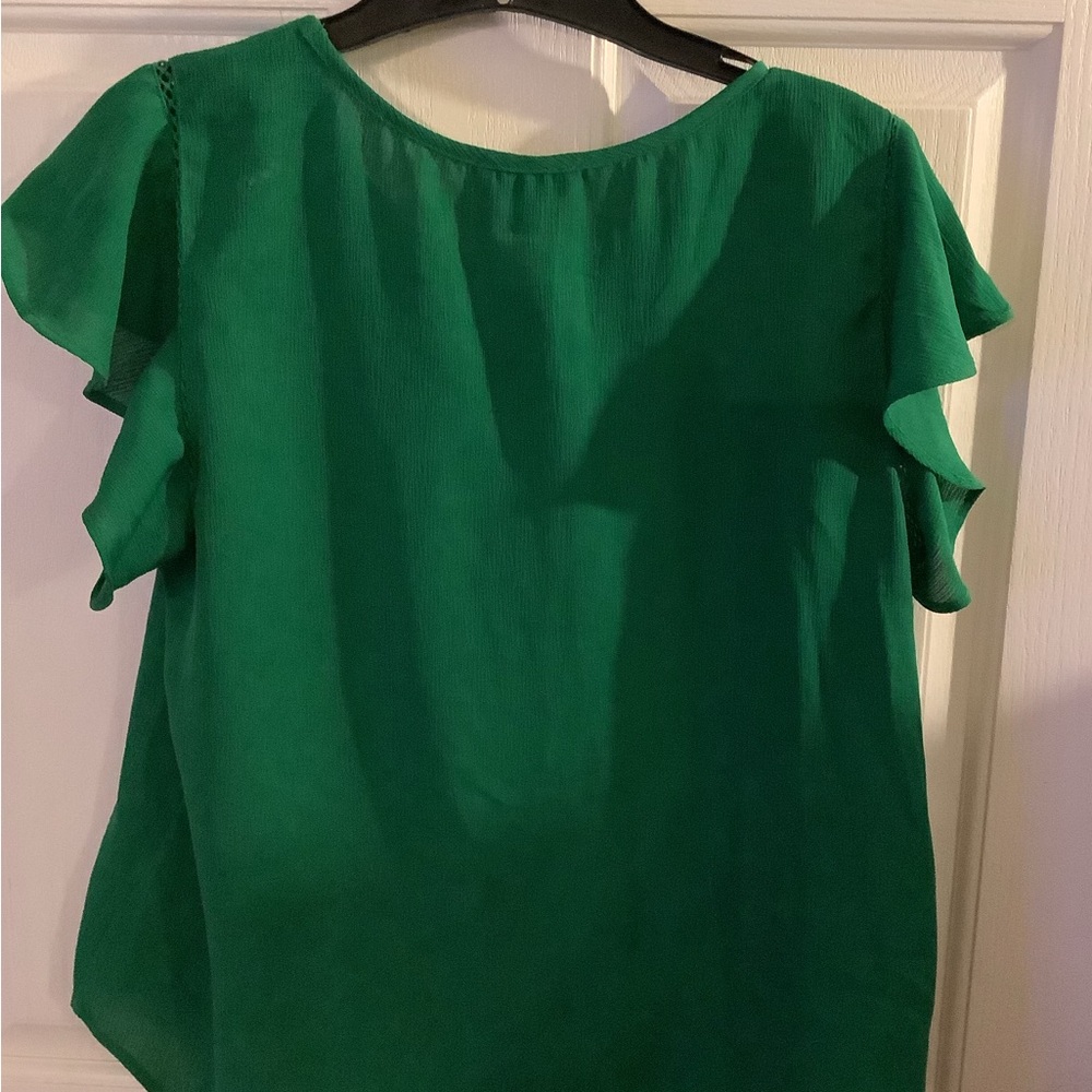 OLM Brand blouse, beautiful green color, size XL - Picture 5 of 6